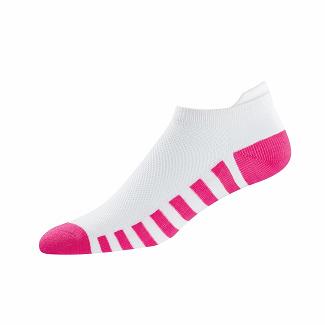 Women's Footjoy ProDry Golf Socks White/Pink NZ-530583
